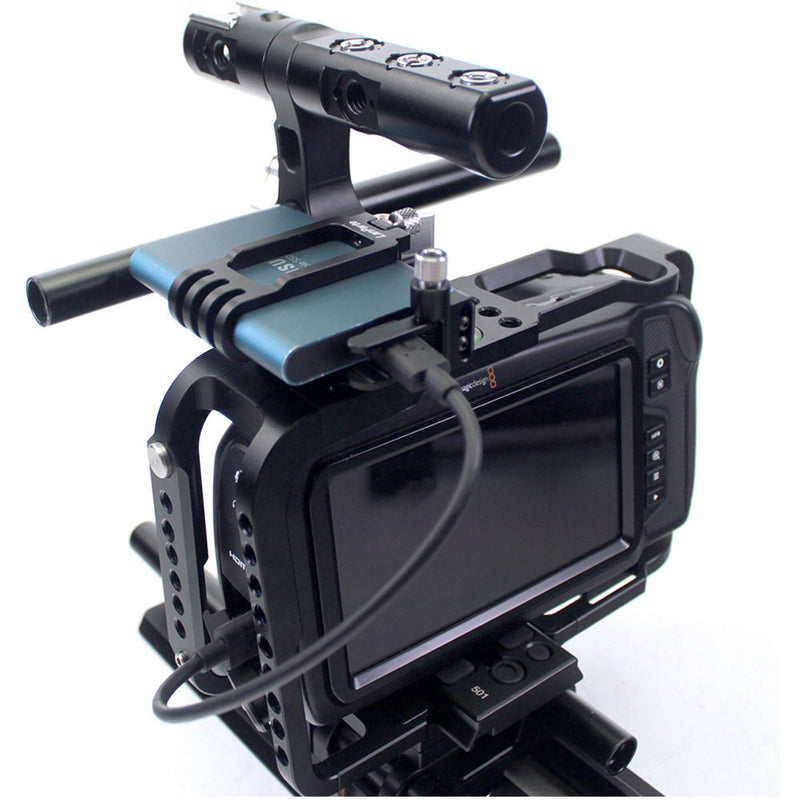 LanParte Sandisk SSD Clamp With Cold Shoe Mount And 1/4 Thread