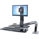 Ergotron Workfit-A II Ld, SNGL ,MONITOR w/ WS- ed Aluminum
