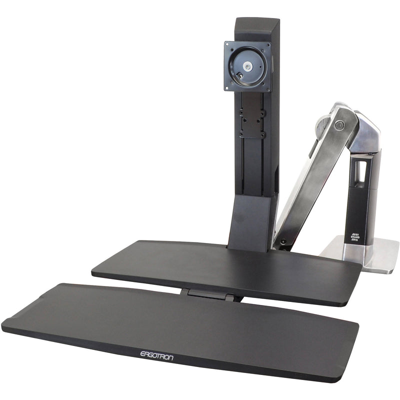 Ergotron Workfit-A II Ld, SNGL ,MONITOR w/ WS- ed Aluminum