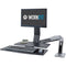 Ergotron Workfit-A II Ld, SNGL ,MONITOR w/ WS- ed Aluminum