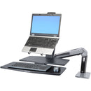 Ergotron Workfit-A II Ld, SNGL ,MONITOR w/ WS- ed Aluminum