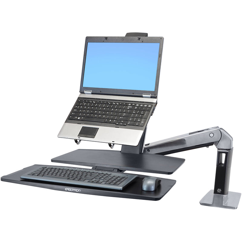 Ergotron Workfit-A II Ld, SNGL ,MONITOR w/ WS- ed Aluminum