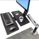 Ergotron Workfit-A II Ld, SNGL ,MONITOR w/ WS- ed Aluminum