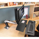 Ergotron Workfit-A II Ld, SNGL ,MONITOR w/ WS- ed Aluminum
