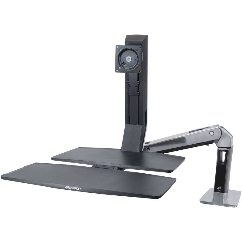 Ergotron Workfit-A II Ld, SNGL ,MONITOR w/ WS- ed Aluminum
