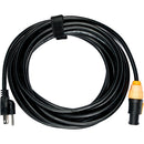 American DJ IP65 Power Link to Edison 3-Prong Power Cable, 50'