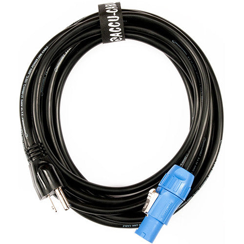 American DJ Locking Power Cable to Edison Cable, 15'