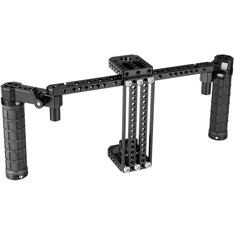 CAMVATE Adjustable 7" Monitor Cage Rig with Rubber Handgrips for SmallHD 700 Series
