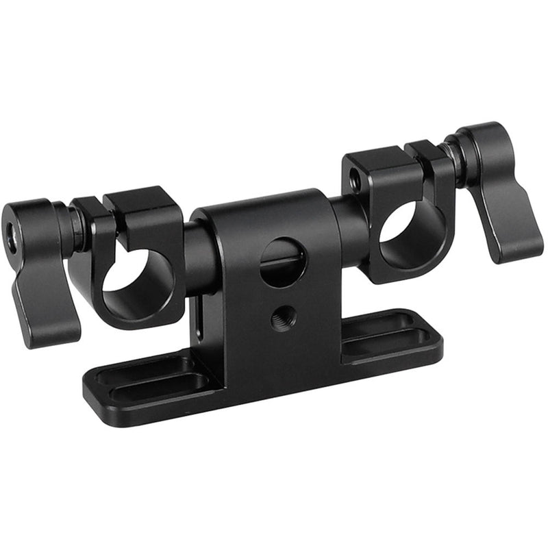 CAMVATE Adjustable 15mm Dual-Rod Clamp with 360 Swivel Rod Adapter