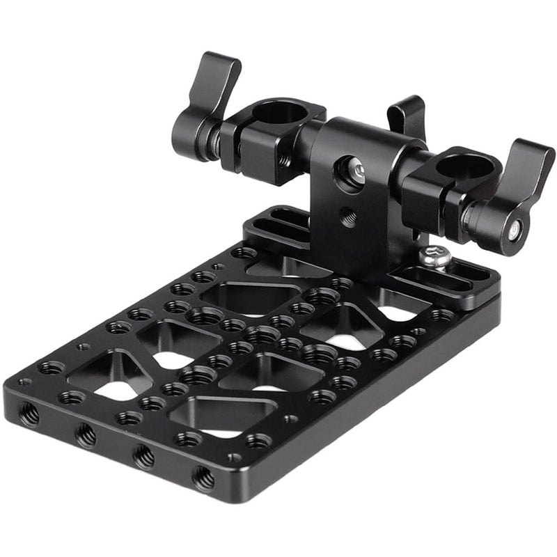 CAMVATE Battery Backboard Cheese Plate with 15mm Rod Clamp for Gold Mount Plate