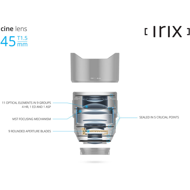 IRIX 45mm T1.5 Cine Lens (Sony E, Feet)