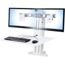 Ergotron Workfit-Sr, Dual Monitor STANDING DESK WS, White