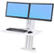 Ergotron Workfit-Sr, Dual Monitor STANDING DESK WS, White