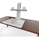 Ergotron Workfit-Sr, Dual Monitor STANDING DESK WS, White