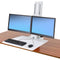 Ergotron Workfit-Sr, Dual Monitor STANDING DESK WS, White