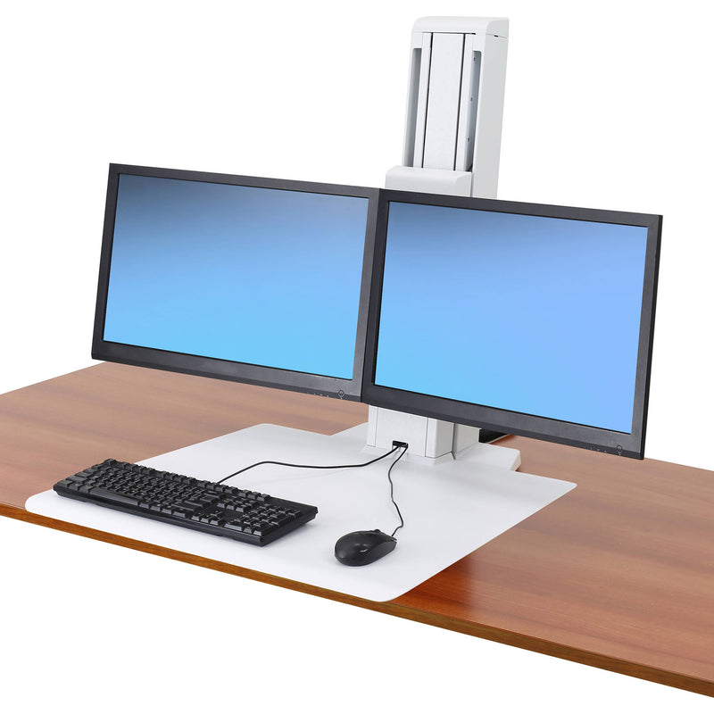 Ergotron Workfit-Sr, Dual Monitor STANDING DESK WS, White