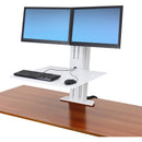 Ergotron Workfit-Sr, Dual Monitor STANDING DESK WS, White
