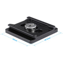 CAMVATE Arca-Type Quick Release Plate with 1/4"-20 Mounting Screw