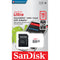 SanDisk 16GB Ultra UHS-I microSDHC Memory Card with SD Adapter