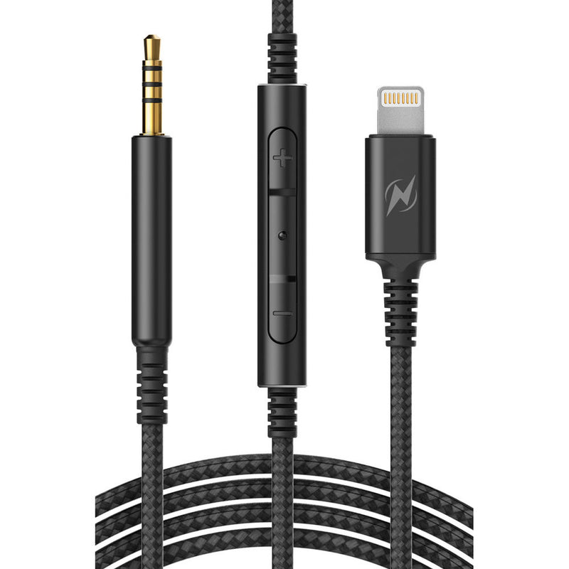Thore to Lightning Cable for Bose QC25, QC35, and Headphones 700 (Black, 4')