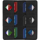 MegaGear Leather SD Card Holder with 12 Card Slots (Black)