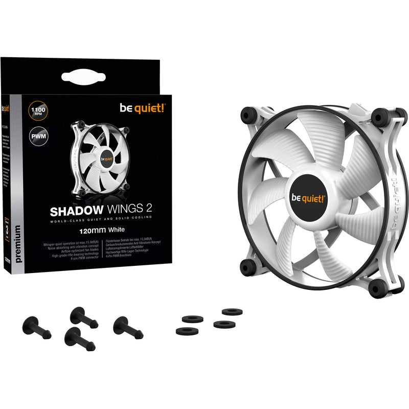 be quiet! Shadow Wings 2 120mm PWM Computer Fan (White)