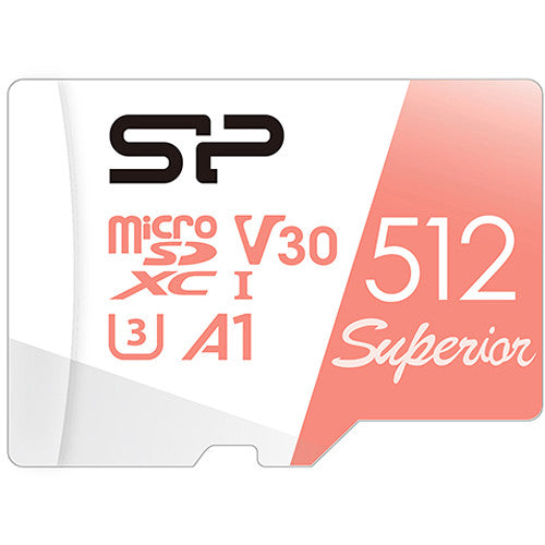 Silicon Power 256GB Superior UHS-I microSDXC Memory Card with SD Adapter