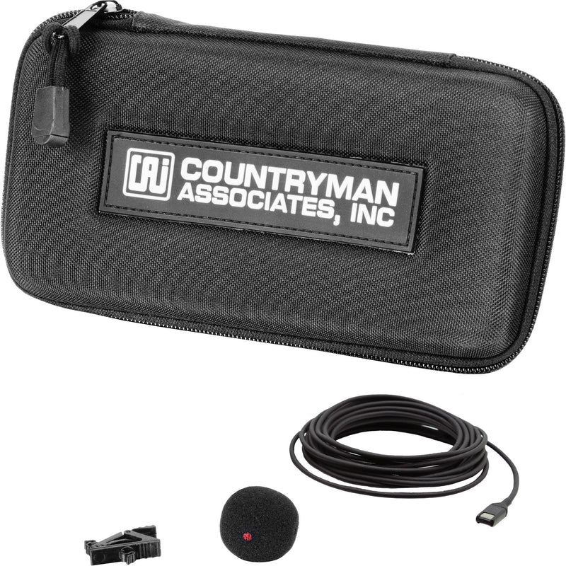 Countryman I2 Instrument Mic, Standard Gain, with TA4F Connector for Revolabs HD Wireless Transmitters (Black)
