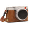 MegaGear Ever Ready Genuine Leather Camera Half Case and Stap for Leica D-Lux 7 (Brown)