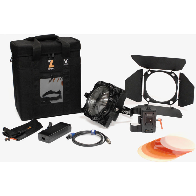 Zylight F8 Bi-Color Fresnel Single Head Gold Mount Kit with Case