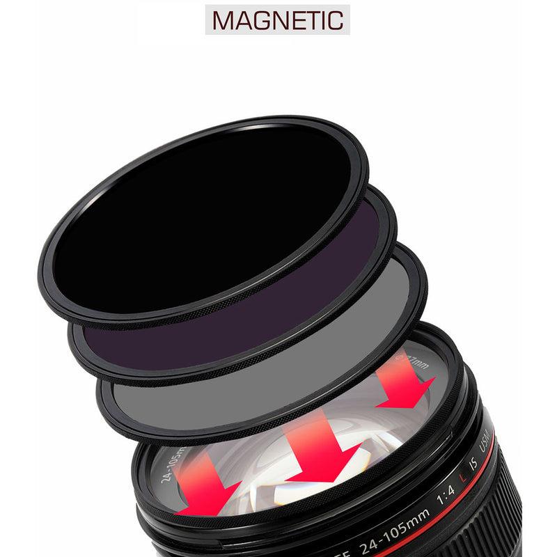Kase 77mm Stack Set - CPL/ ND8/ ND64/ ND1000/ Male & Female Caps