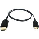 HYPER HTUM08-BLACK HyperThin Mini-HDMI to HDMI Cable (Black, 2.6')