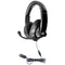 HamiltonBuhl Smart-Trek Deluxe Stereo Headset : In-Line Volume Control, USB Plug, Noise Canceling Mic(Black)