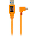 Tether Tools 20" Tetherpro USB 2.0 to Mini-B Right Angle Adapter Cable (High-Visibilty Orange)