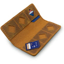 MegaGear Leather SD Card Holder with 12 Card Slots (Camel)