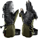 The Heat Company Heat 3 Smart Mittens/Gloves (Size 13, Tarmac Green)