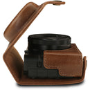 MegaGear Ever Ready Genuine Leather Camera Case for Sony Cyber-shot DSC-RX100 VII (Brown)