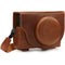 MegaGear Ever Ready Genuine Leather Camera Case for Sony Cyber-shot DSC-RX100 VII (Brown)