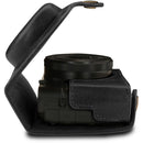 MegaGear Ever Ready Genuine Leather Camera Case for Sony Cyber-shot DSC-RX100 VII (Black)