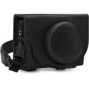 MegaGear Ever Ready PU Leather Camera Case for Sony Cyber-shot DSC-RX100 VII (Black)