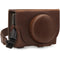 MegaGear Ever Ready PU Leather Camera Case for Sony Cyber-shot DSC-RX100 VII (Dark Brown)