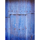 Click Props Backdrops Blue Corrugated Panel Backdrop (7 x 9.5')