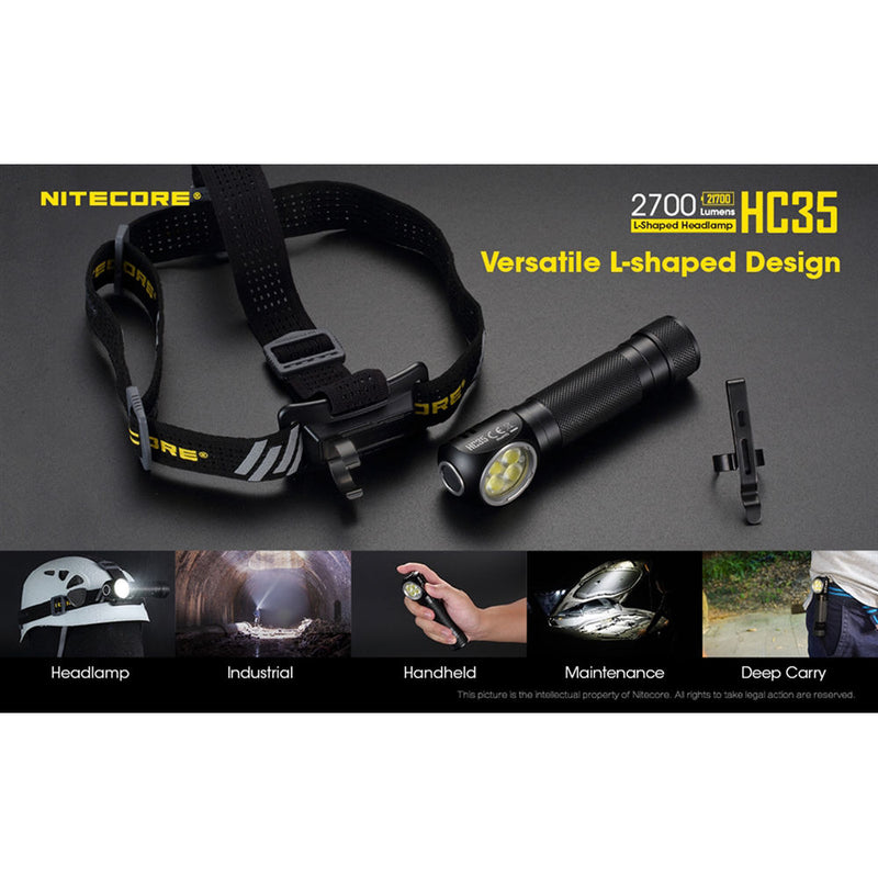 Nitecore HC35 USB Rechargeable LED Headlamp