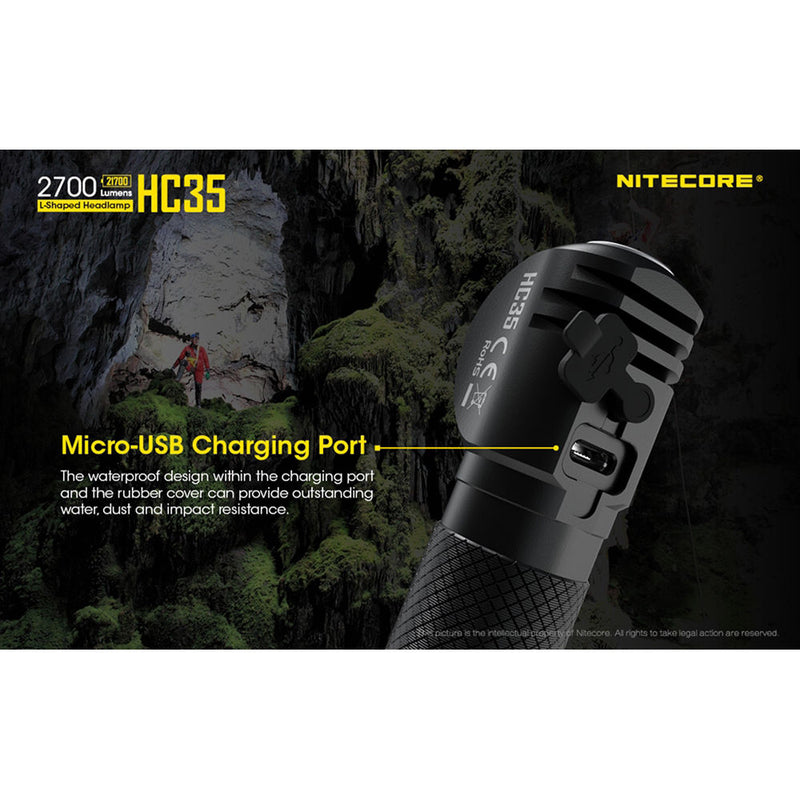 Nitecore HC35 USB Rechargeable LED Headlamp
