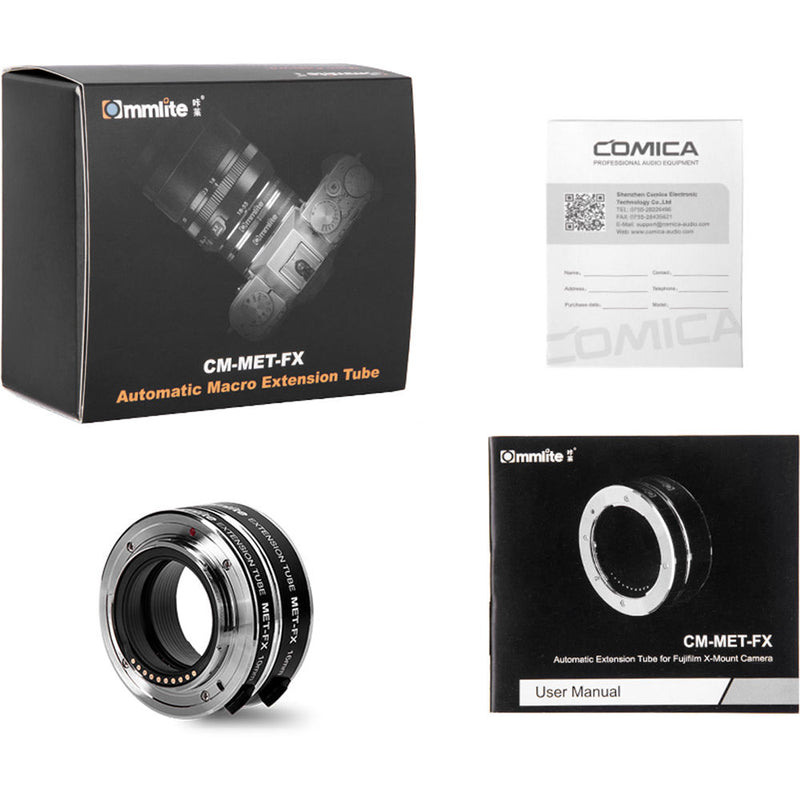 Commlite Automatic Extension Tube Set for FUJIFILM X-Mount