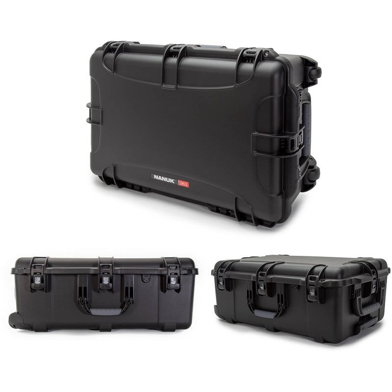 Nanuk 963 Wheeled Case with Foam (Black)