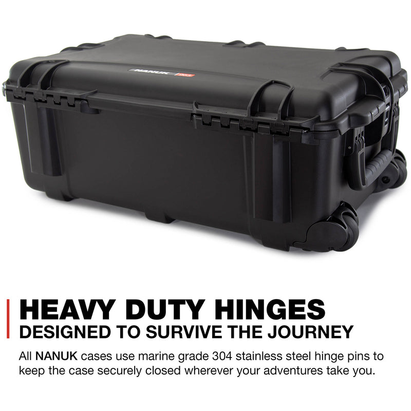 Nanuk 963 Wheeled Case with Foam (Black)
