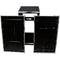 ProX Rackmount Mixer Flight Case with Laptop Shelf, Side Tables, and Casters