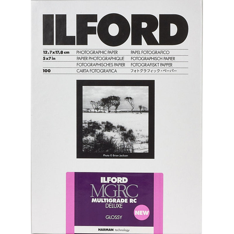 Ilford MULTIGRADE RC Deluxe Paper (Glossy, 5 x 7", 25 Sheets)