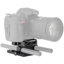 CAMVATE Manfrotto-Style QR Plate, Baseplate, and 15mm Dual-Rod Clamp